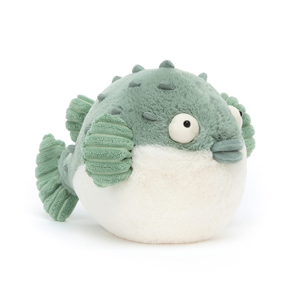 Jellycat Pacey Pufferfish Stuffed Animal 7" Plush Toy